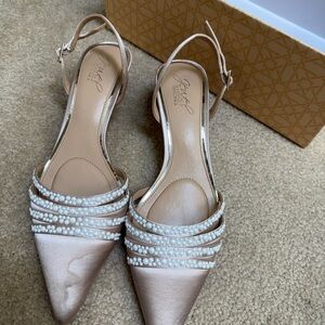 Kitten Heels with Rhinestone Embellishments